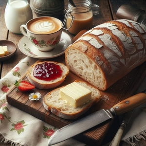 Toast With Butter Or Jam